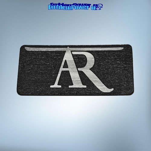 Acoustic Research 50x25mm Emblem brushed Sticker Badge Decal Speaker Aufkleber T