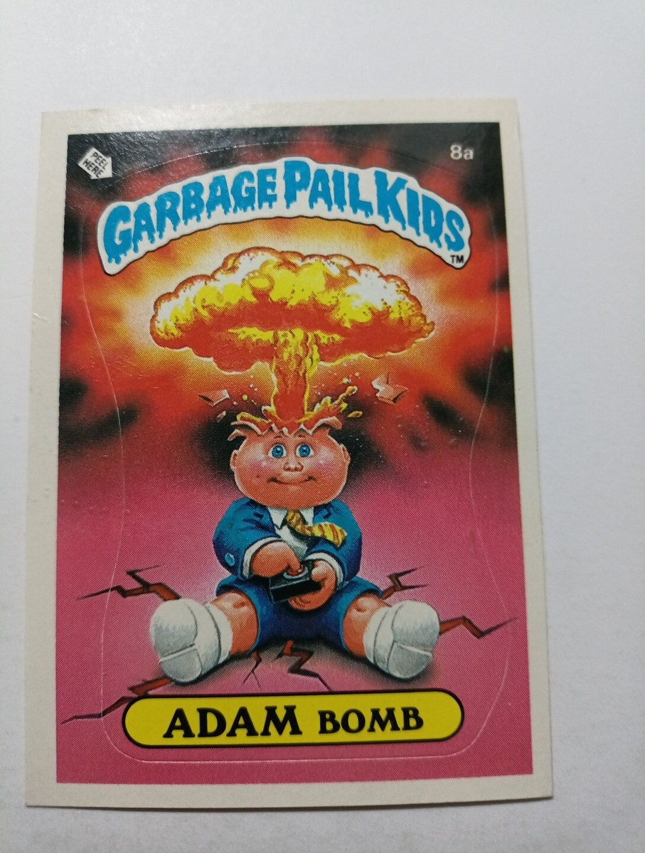 GPK Garbage Pail Kids OS 1st Series Adam Bomb Card 8a Checklist