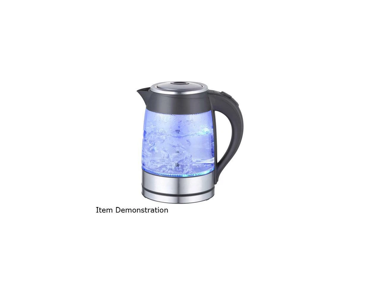 MegaChef MGKTL-1752 1.8Lt. Glass Body and Stainless Steel Electric Tea Kettle