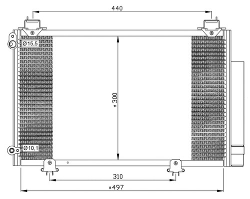 A/C AIR CON CONDENSER NRF 35333 P NEW OE REPLACEMENT - 第 2/8 張圖片