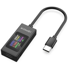 Power Meter 4-30V 0-6.5A, Voltage and Current Tester Meter, USB USB C Tester