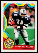 1989 Topps Herschel Walker 1000 yd. Club #2