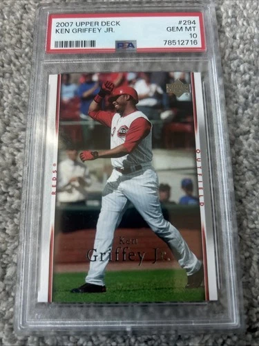 2007 KEN GRIFFEY JR. UPPER DECK #294 PSA 10 REDS HOF POP 27