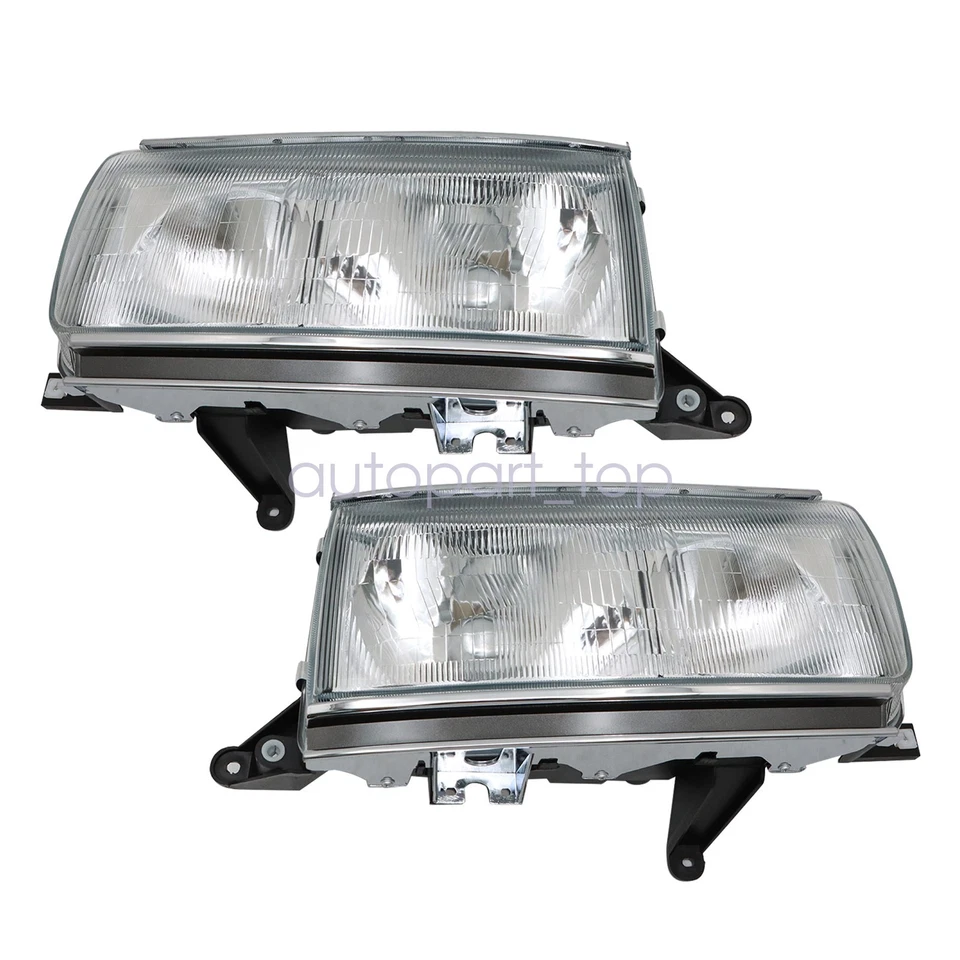 Juego de pares de faros transparentes para Toyota Land Cruiser LC80 FJ80 1991-1997 Foto 4 de 4