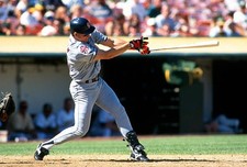 Tim Salmon California Angles bats v the Oakland Athletics at an ML- Old Photo 18