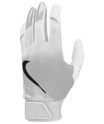 Nike Hyperdiamond 3.0 Adult Baseball Batting Gloves Pair WHITE | GRAY | BLACK MD