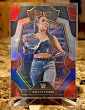 2023 Panini Select WWE Roxanne Perez /49 Black Blue Prizm Premier Level #166