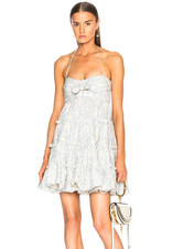 NWOT ZIMMERMANN Helm Ethnic Tier Mini Dress size M