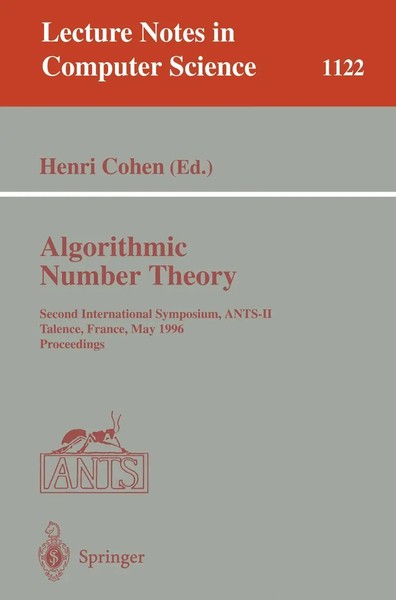 Henri Cohen | Algorithmic Number Theory | Taschenbuch | Englisch (1996) | X-image