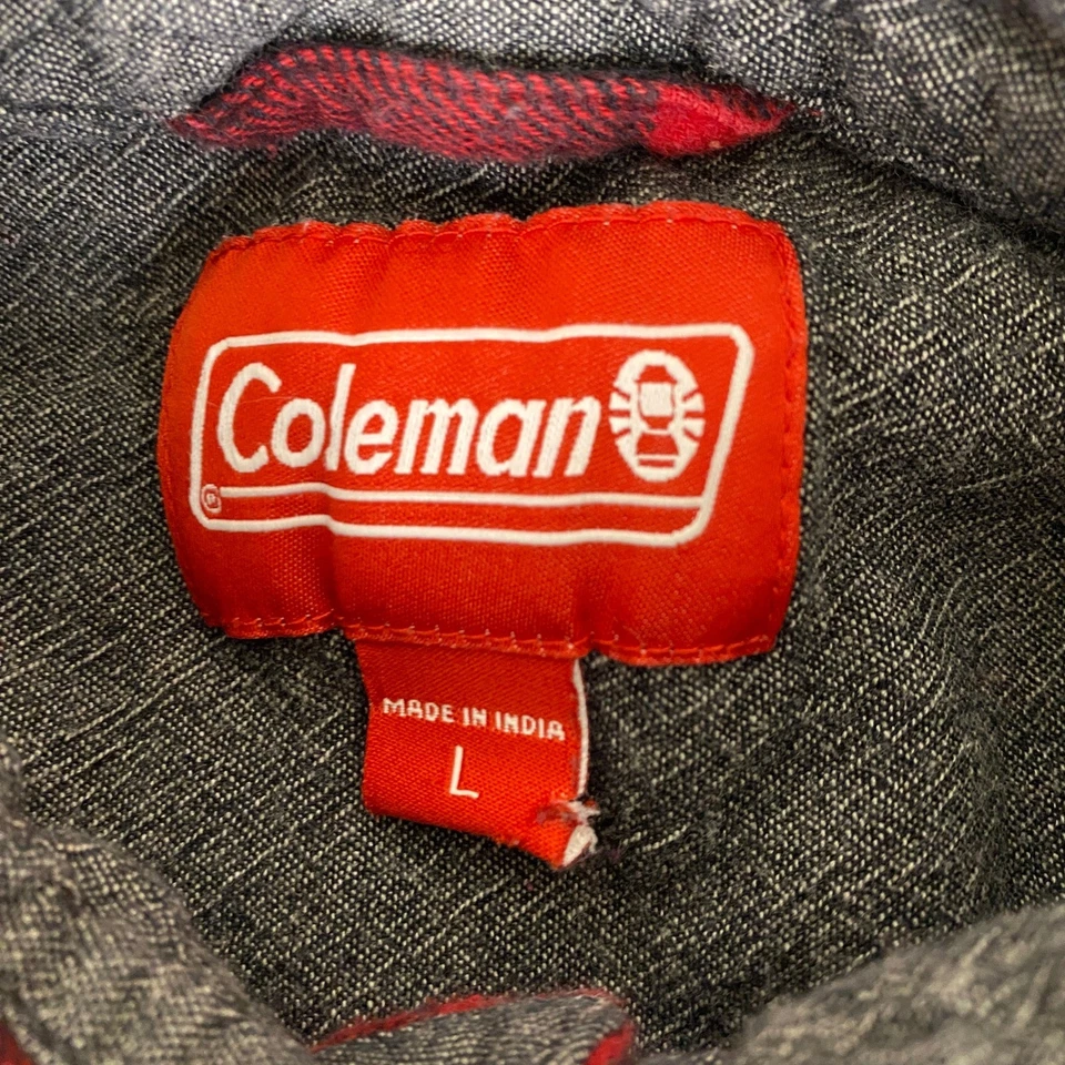 Coleman Franela Chaqueta Camisa Cazadora Para Hombre Grande Rojo Negro Búfalo Cuadros * Foto 3 de 4