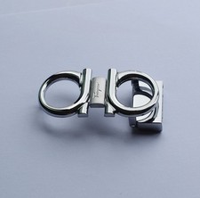 Ferragamo Silver Gancini belt buckle , Men belt buckle For 1.38"/W Leather Belts