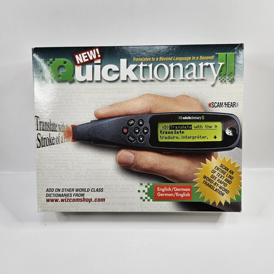 Wizcom Quicktionary 2 English/German - German/English Translate Electronic Pen - Image 2 of 4