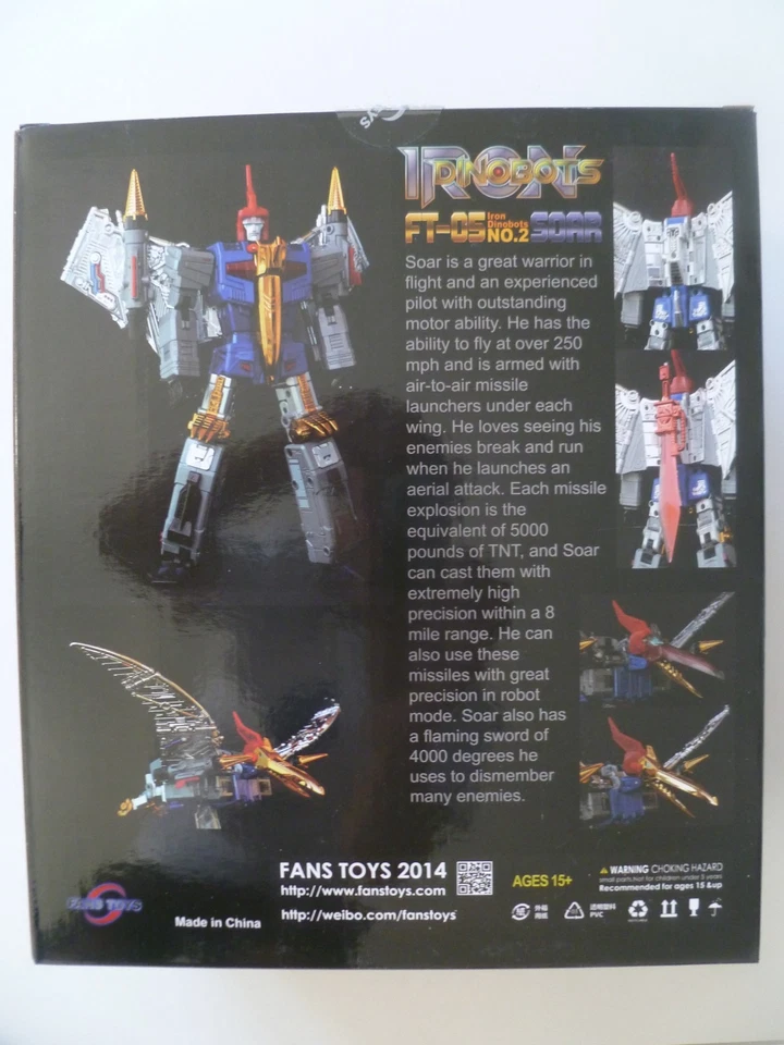 FansToys FT-05 Soar Masterpiece G1 Swoop 2014 Third Party - 1 pied à réparer - Photo 2/4
