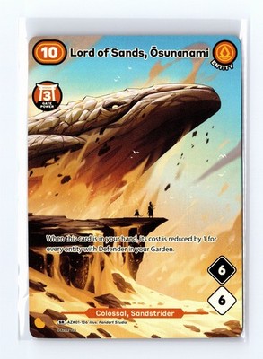 Azuki TCG Lord Of Sands, Osunanami SR Foil AZK01-106 Gates Awakened