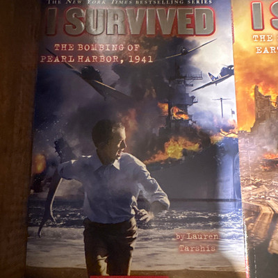 Scholastic I Survived Paperback Lot of 7 Lauren Tarshis Pearl Harbor Pompeii