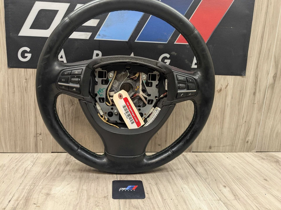 *11-15 OEM BMW F01 F02 Alpina B7 B7L Volante Cuero Calefacción Negro Foto 4 de 4