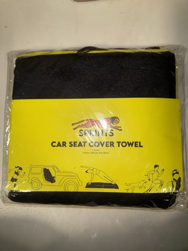 Sprints Car Seat Cover Towel Count 1 Pattern: Velocity Blitz Black
