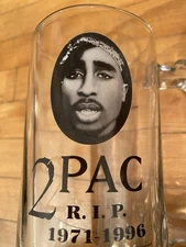 Tupac 2PAC  1971-1996 Large Beer Stein Mug 2008 Amaru - AWA - iCup Memorial USA