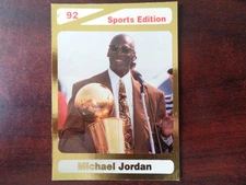 1992 Sports Edition Michael Jordan #'ed /10,000 Ltd. Edition GOLD-Bulls