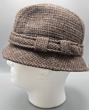 Vintage Country Gentleman Trav'ler Hat Harris Tweed Wool Fedora Size 7