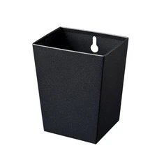 Black Narrow Wall Mount Beer Bottle Cap Catcher Bucket Stainless Steel