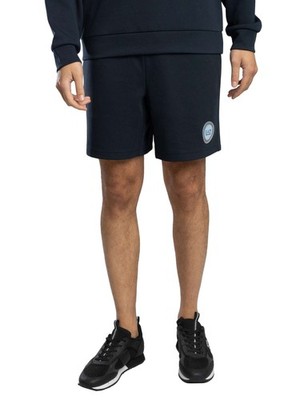 EA7 Men's Badge Logo Sweat Shorts, Blue