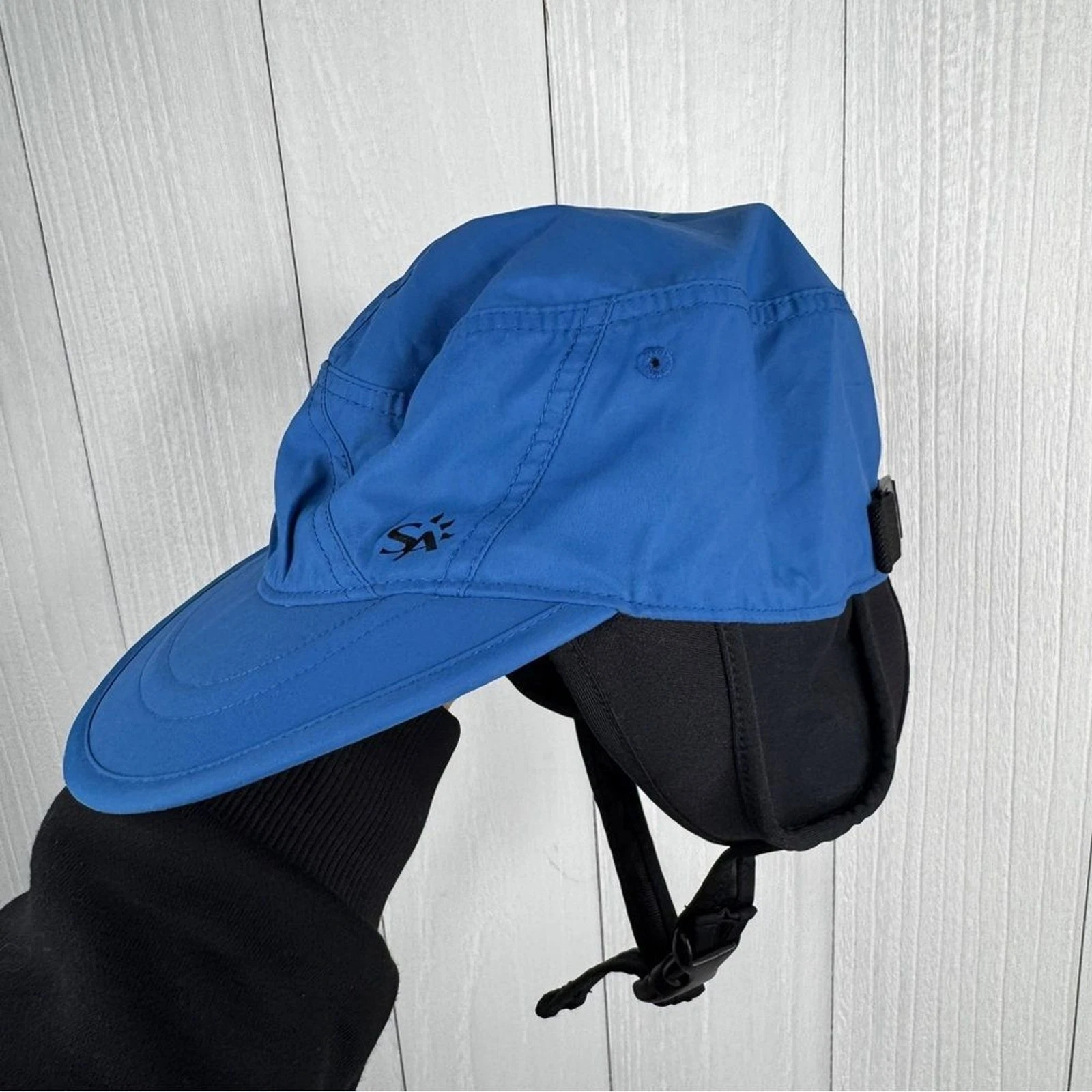 Sunday Afternoons UPF 50 Flip Lock Brim Blue Sun Hat Size M