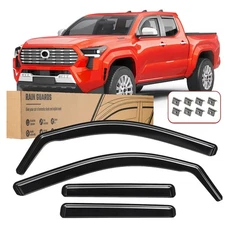 For 2024-2026 Toyota Tacoma Crew Cab In-Channel Rain Guards Vent Window Visors