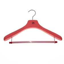 Isaia Suit Hanger in Orangey Red with Purple Coral Composite