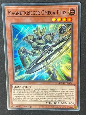 Magnetic Warrior Omega Plus MZMU-EN054 Super Rare German NM Yugioh