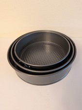 NEW - 3 Piece Spring Form Pans 8", 9" & 10.5" - NO TAGS
