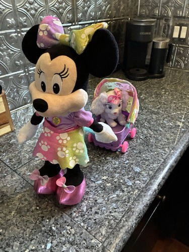 Disney Junior Minnie Mouse Waggin Wagon Lights And Sound Feature Plush Toy - Picture 11 of 12