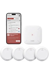 X-Sense Smart Water Leak Sensor with Base Station Detector Complete System SWS0A