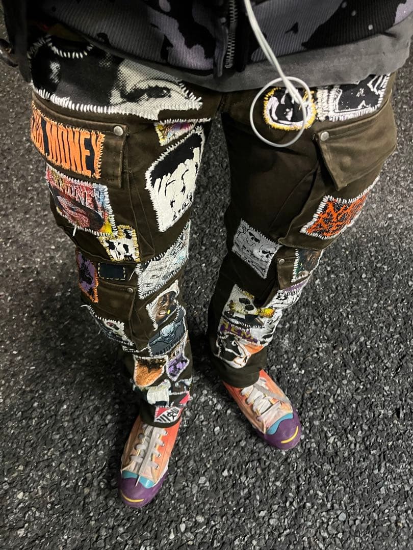 Missing Since Thursday Patch Denim Pants Skinny 4… - image 12