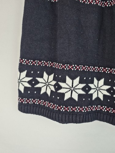 Gymboree Girls Childs Skirt Size 8 Black Knit Snowflake Christmas Reindeer Cheer - Picture 3 of 7