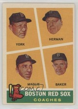 1960 Topps Rudy York Sal Maglie Del Baker Billy Herman #456 HOF 16ez