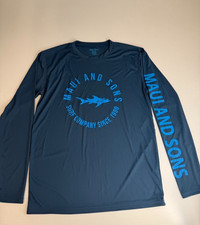 Maui And Sons Rash Guard Men Large Surf Shirt Spell Beach Pool UPF Work Party Nw