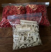 VINTAGE AMERICAN PLASTICS HALSAM ELGO Bricks Windows Doors Etc 5 Lbs 10 oz.