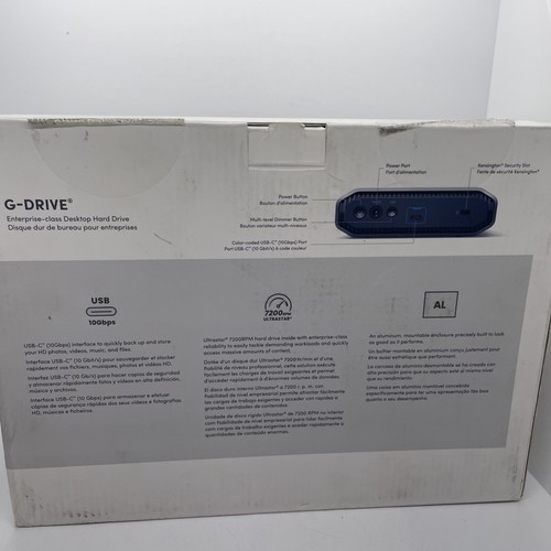 SanDisk Professional G-DRIVE 12TB USB-C External HDD - Grey Open Box - Picture 5 of 10
