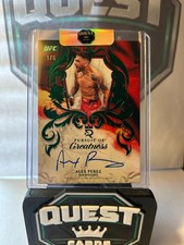 2025 Topps Royalty UFC Alex Perez Pursuit Of Greatness Auto Green #1/5