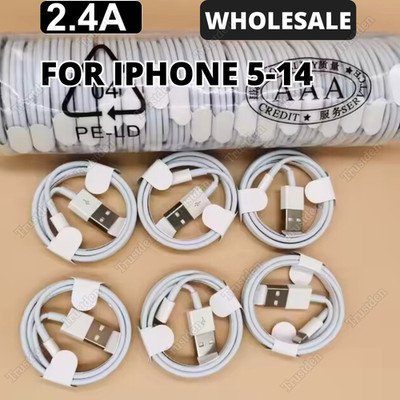 For iPhone14 13 12 11 XS XR X 8 7 6 Plus SE USB Fast Charger Cable Cord Bulk Lot