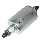 Sytec Disposable Universal Inline Fuel Filter For Motorsport - AN -6JIC Fittings