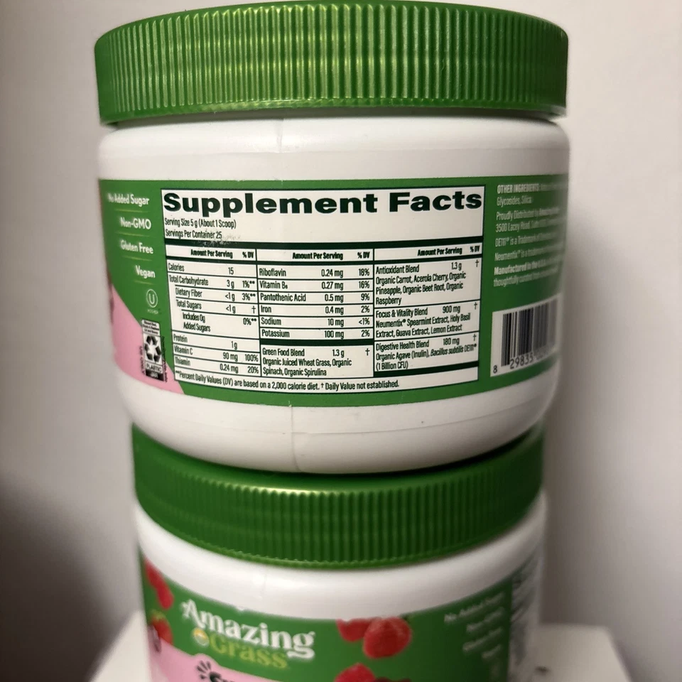 Paquete de 2 increíbles hierbas verdes dulces 4,4 OZ Ea Summer Berry exp 2/27 Foto 3 de 4