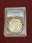 1922 Peace Silver Dollar BU Uncirculated PCGS MS62