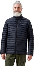 Image of Berghaus Mens Vaskye Jacket Coat Zip Up Puffer Hooded Lightweight Black XXL