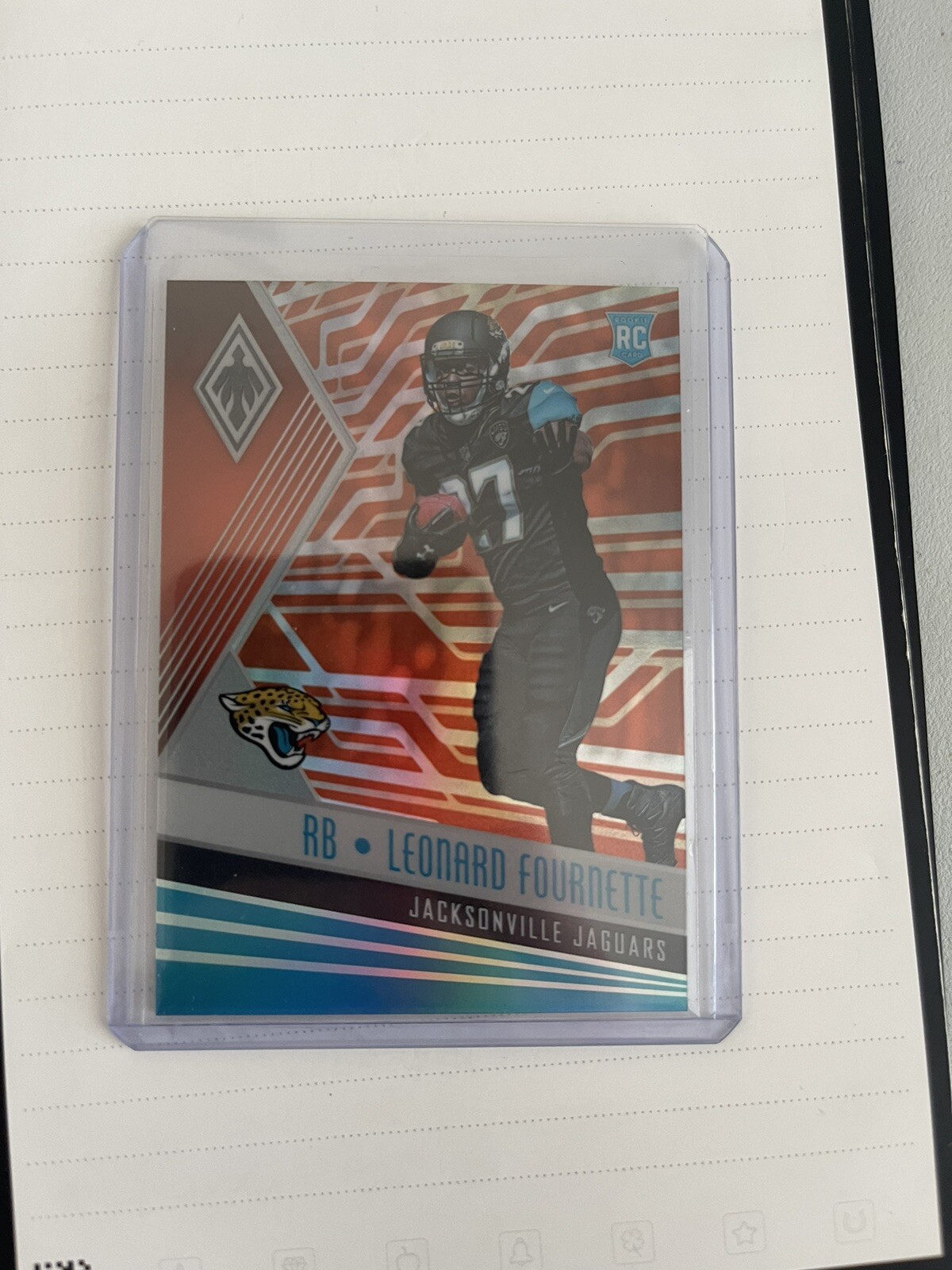 2017 Panini Phoenix - Rookies Orange #109 Leonard Fournette /99 (RC) Jacks Jags