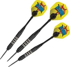 Viper Comix Steel Tip Darts: Ka-BOOM Black , 22 Grams