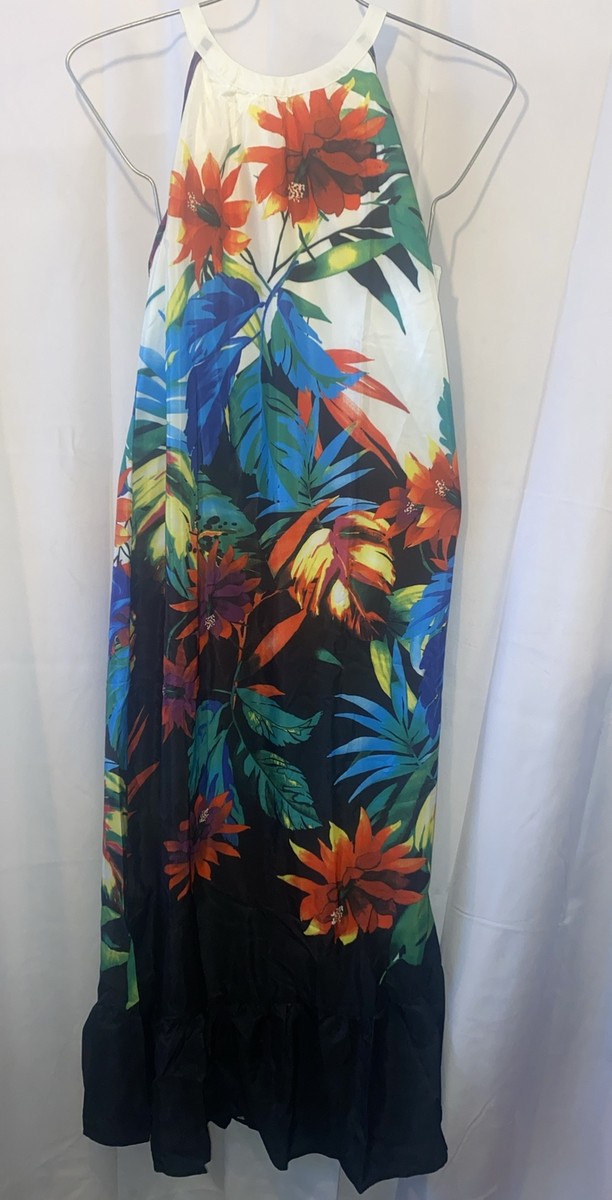 Signature Collection L NEW Bianca Maxi Dress Women's Floral With Bag | eBay