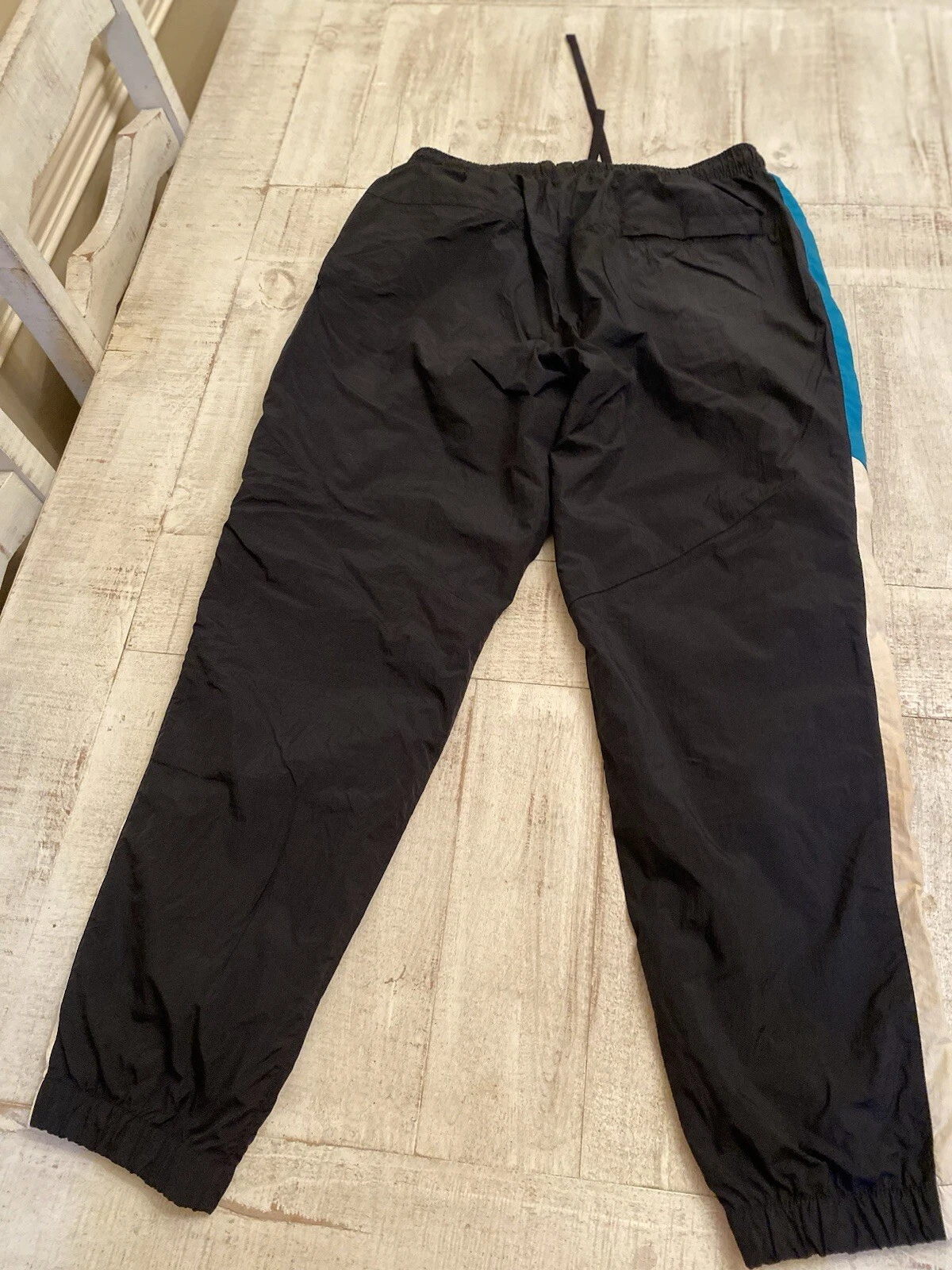 Vintage 90s Nike Nylon Track Pants Windbreaker Joggers Nylon Lined Size Large