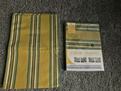 4 Wende-Platzsets grün/hellgrün/blau Größe 30 x 45 cm Platzdecke (2 x 4 = 8 Stk)